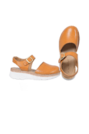 Maya sko caramel - beige leather sandal