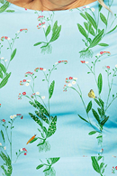 Siv dress Morgondagg - light blue floral print dress