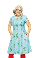 Siv dress Morgondagg | Floral print summer dress in cotton