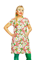 Elna dress Humlesurr Korall