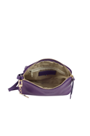 Shoulder strap bag in Purple leather