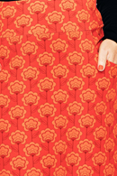 Majken skirt miniblom röd