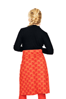 Majken skirt miniblom röd