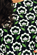 Olivia dress Retroblom svart