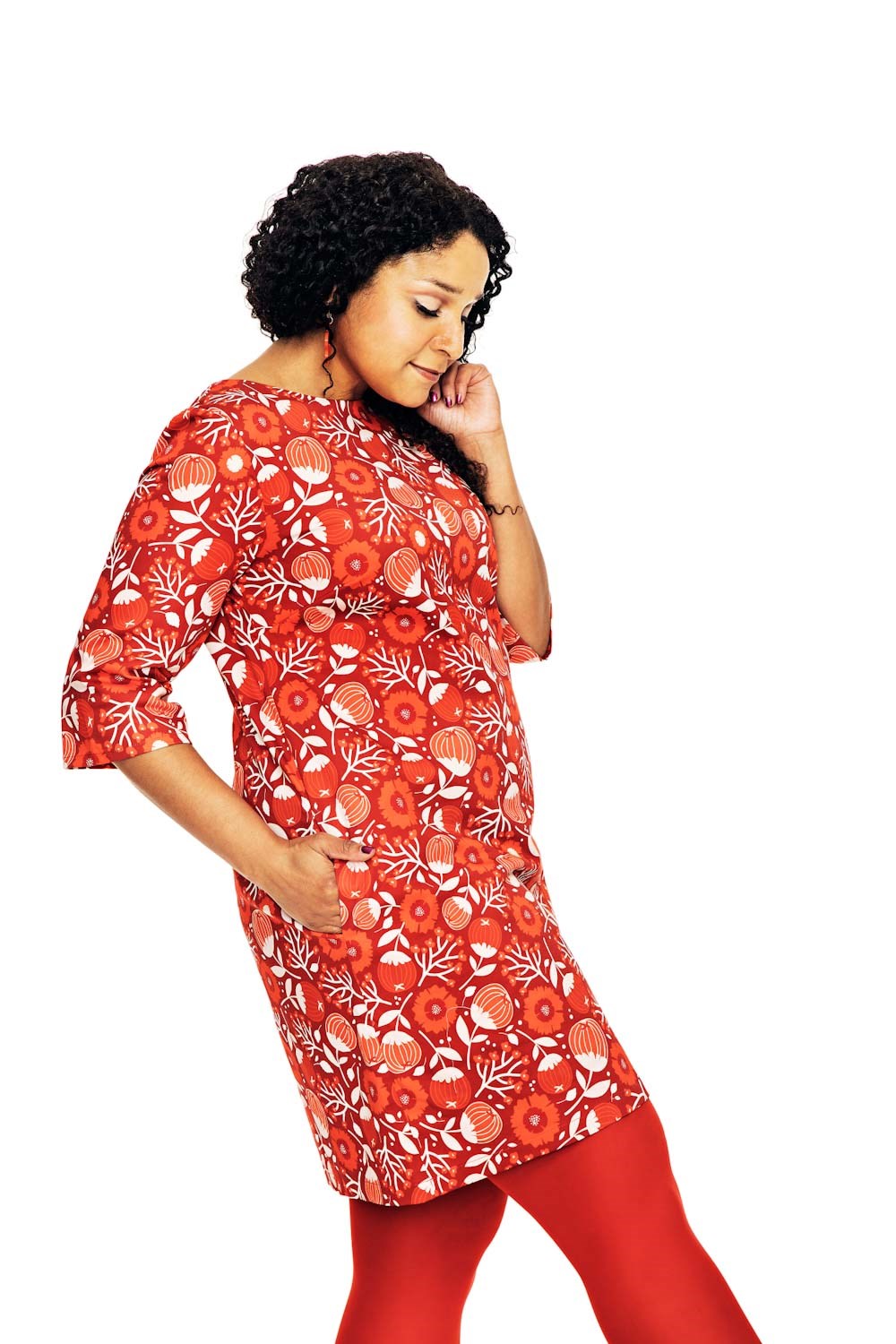 Olivia dress Hassel röd