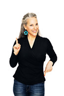 Susanne top Svart Black long sleeve wrap shirt