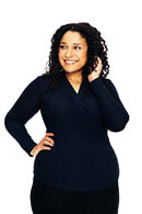 Susanne top Marinblå Navy long sleeve wrap shirt