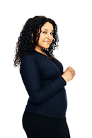 Susanne top Marinblå Navy long sleeve wrap shirt