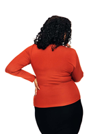 Susanne top rost Rust long sleeve wrap shirt