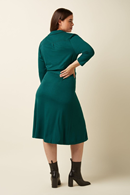 King Louie Lola dress Milano Spruced Green - Beautiful emerald green shirt dress from King Louie