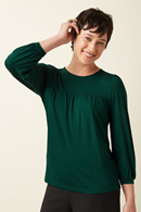 King Louie Luella top Botanical green