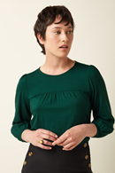 King Louie Luella top Botanical green