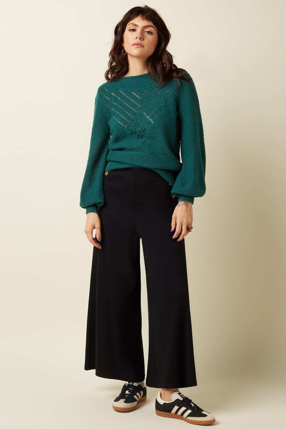 Pia byxor Culotte Milano black