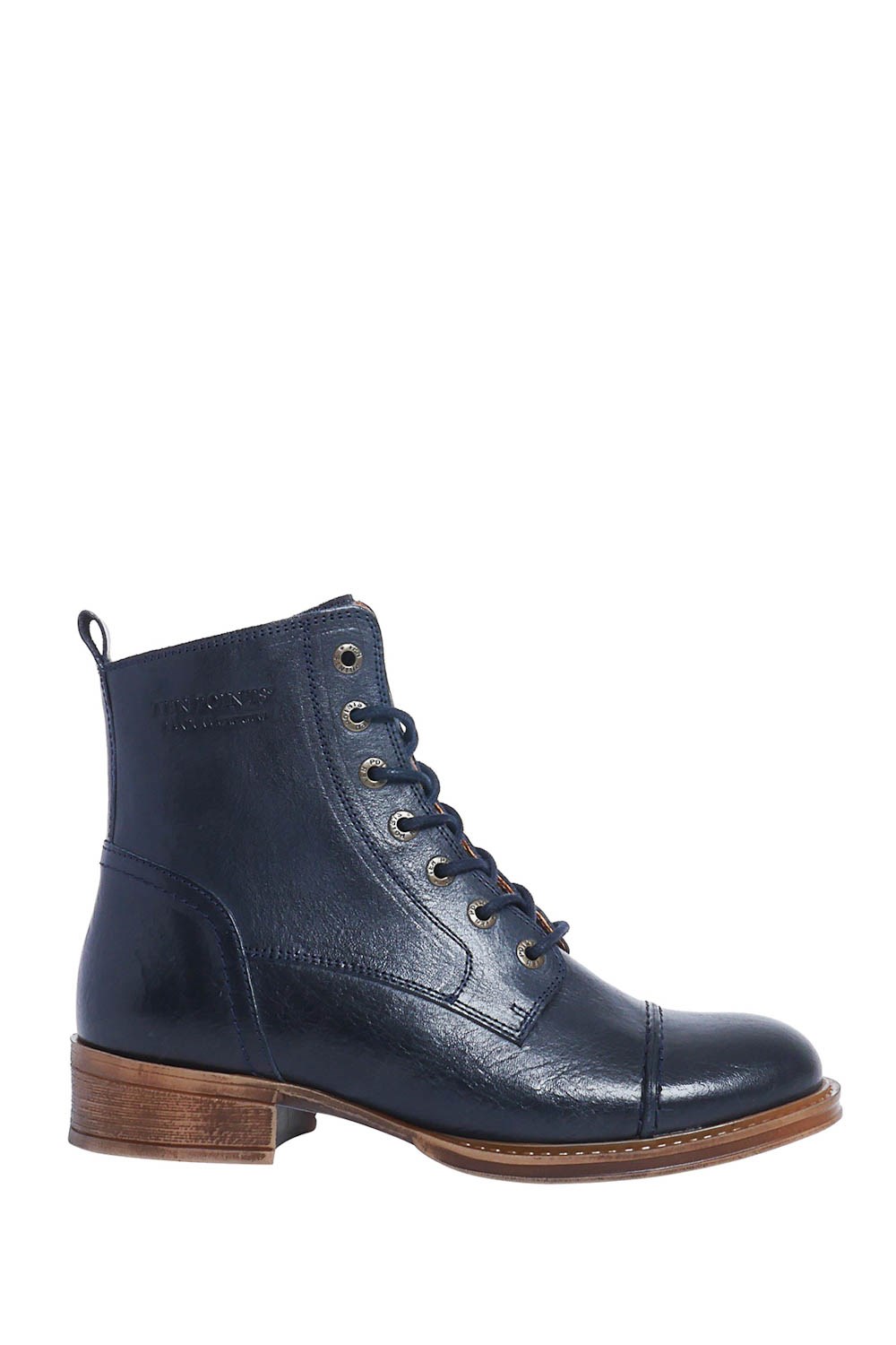 Pandora boots Midnight Blue - lace-up leather boots