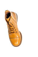 Pandora boots Mustard - Yellow lace-up leather boots