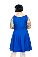 Saga dress blåsippa | Blue 60s party dress