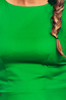 Saga klänning gräs - Ärtgrön ärmlös partyklänning