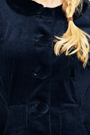 Berit coat Manchester blå - Womens navy blue spring coat