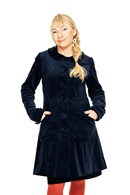 Berit coat Manchester blå - Womens navy blue spring coat