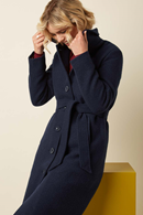 King Louie Arabella coat Kennedy Evening Blue