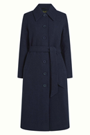 King Louie Arabella coat Kennedy Evening Blue