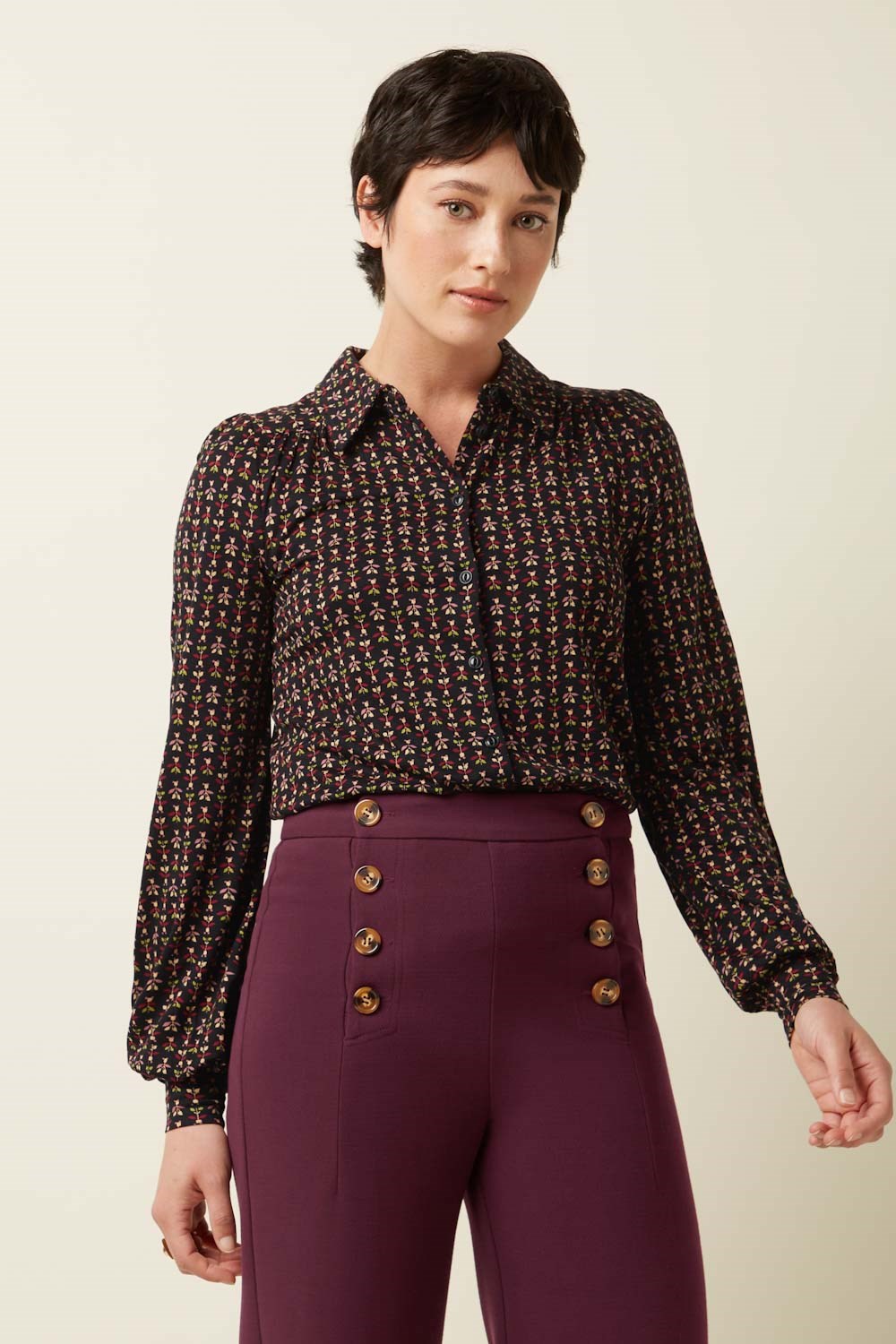 Carina blouse Jangle Black