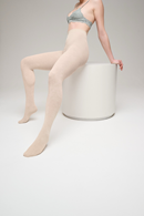 Sneaky Fox Love you tights Beige viscose/cashmere