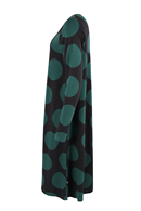 Alberte Interlock klänning Black dreamy dots - prickig