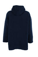 Willow Fleece jacka navy - marinblå teddy jacka