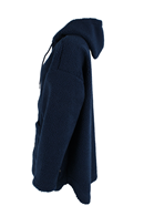 Willow Fleece jacka navy - marinblå teddy jacka
