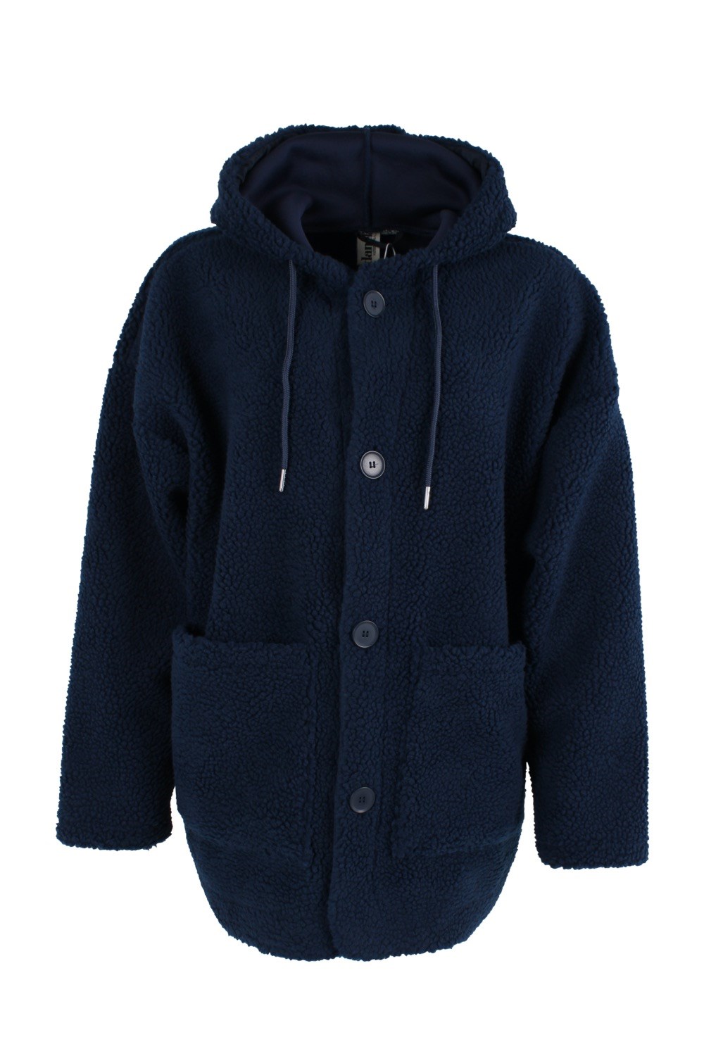 Willow Fleece jacka navy - marinblå teddy jacka