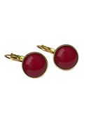 Earrings Dots Crimson