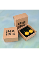 Earrings Dots Deep violet