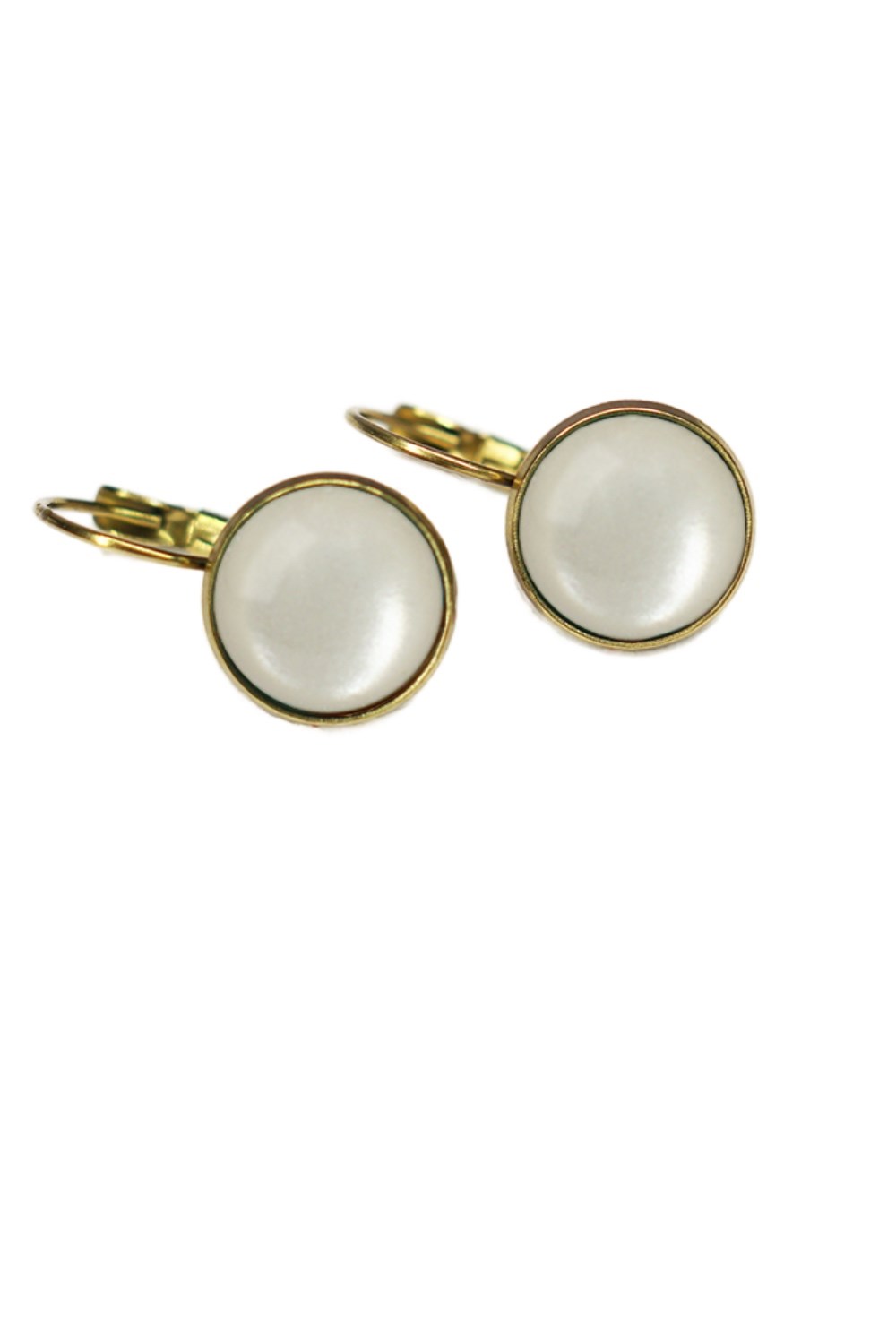 Urban Hippies Earrings Dots Ivory