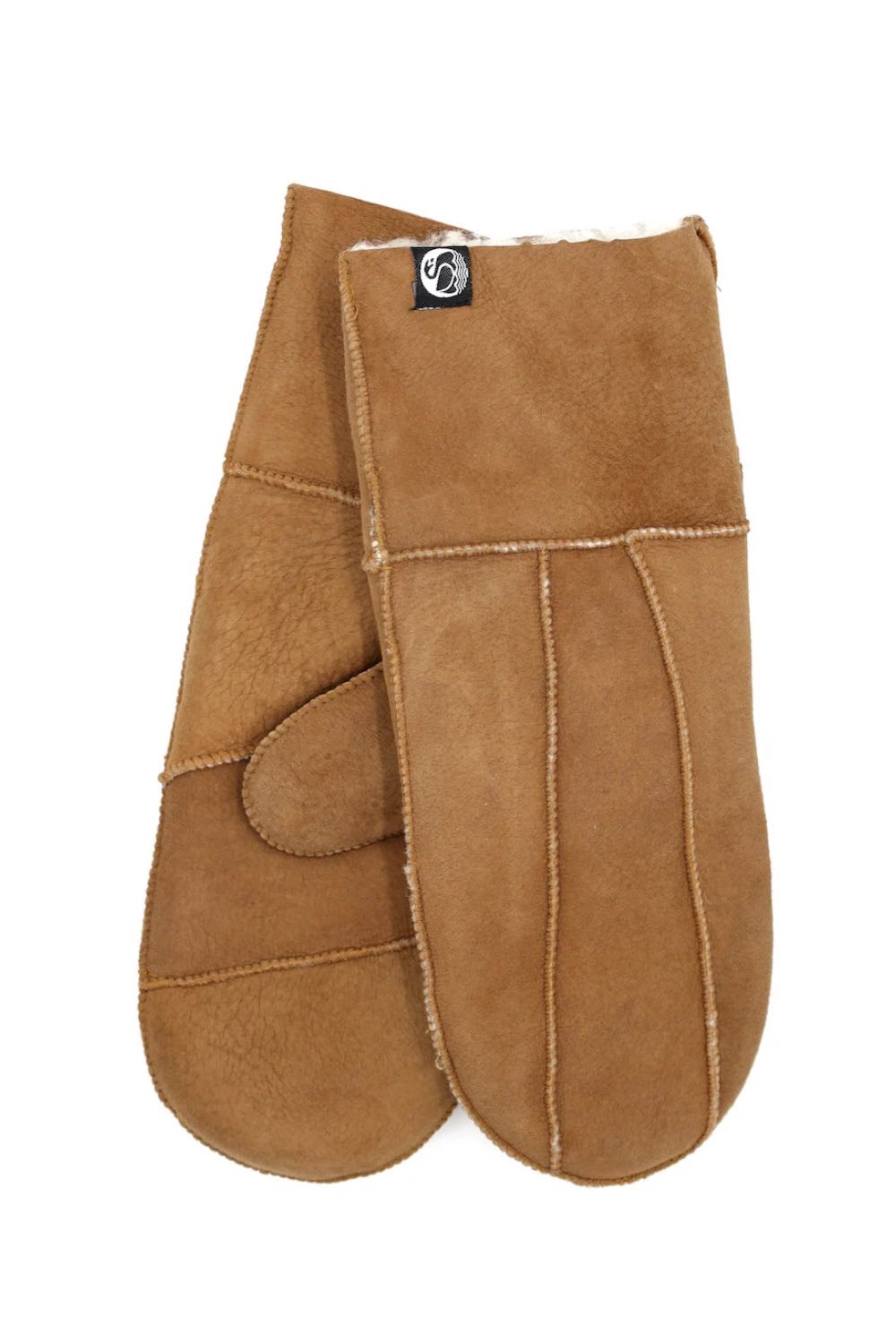 Danefae No Waste Mittens Sheepskin Napa Camel - kamelfärgade vantar i fårskinn
