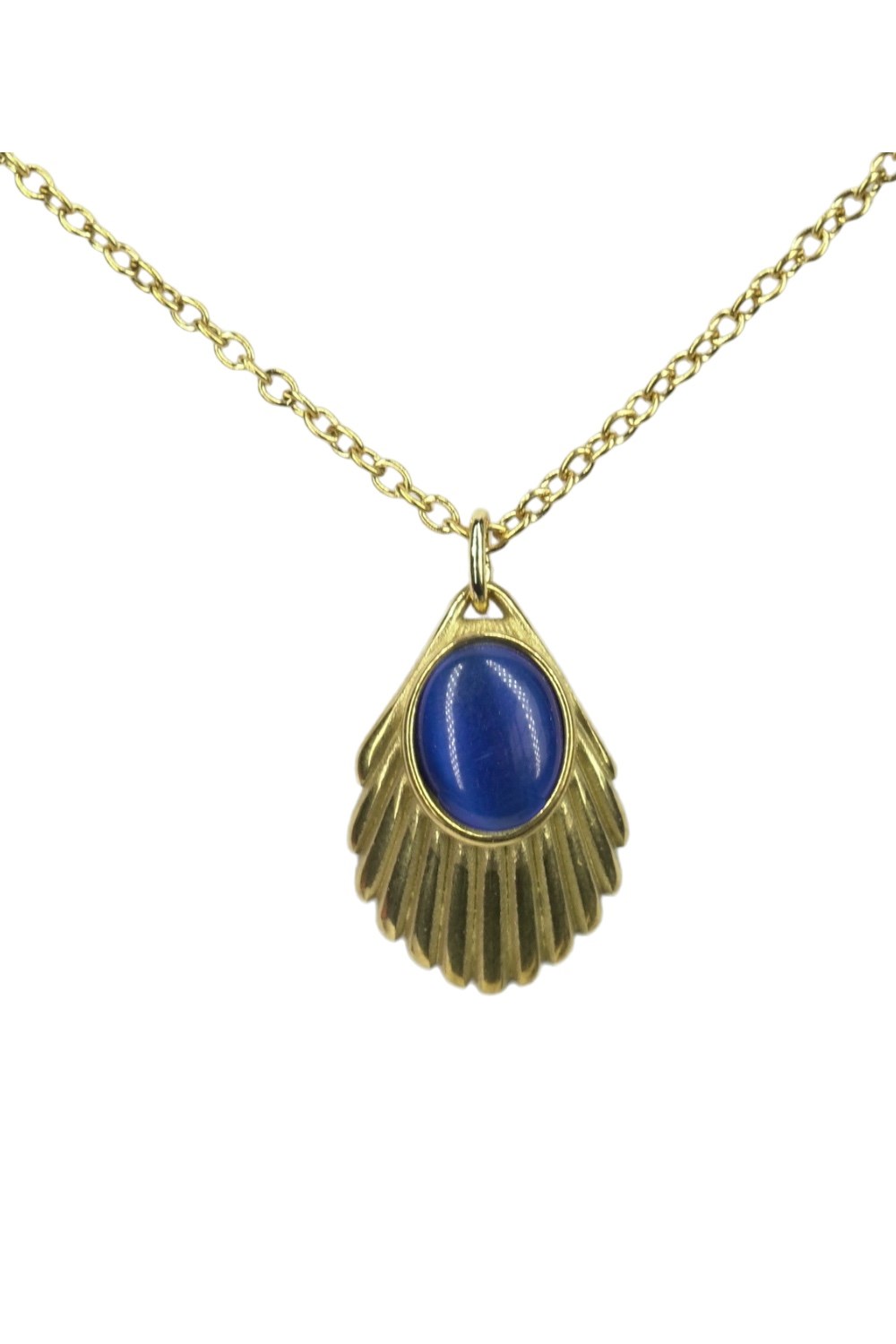 Urban Hippies Necklace Venus Lapis - shell shaped pendant