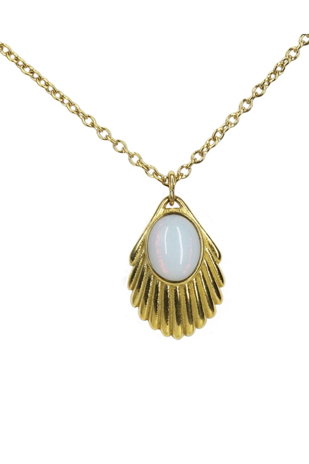 Urban Hippies Halsband Venus Opal white