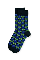 Floryd a Swedish story Socks wool Blueberry black