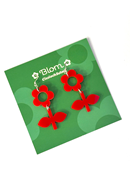 Earring Blom Rose/Rose - Pink Flower