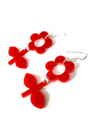 Earring Blom Rose/Rose - Pink Flower