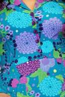 Monica dress trädgård lila - Purple floral print shirtdress