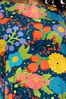 Lill dress Trädgård Rosa - Pink & teal floral print dress