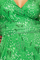 Cissi och Selma Anna midi dress Ängsblom Green | floral summer dress