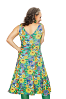 Anna midi dress Illusion Färgglad