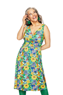 Anna klänning Illusion Färgglad | blommig sommarklänning