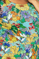 Cissi och Selma Hedvig dress Illusion Färgglad | yellow floral summer dress