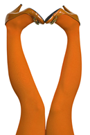 3D Tights 60 denier M-3XL Orangina - orange