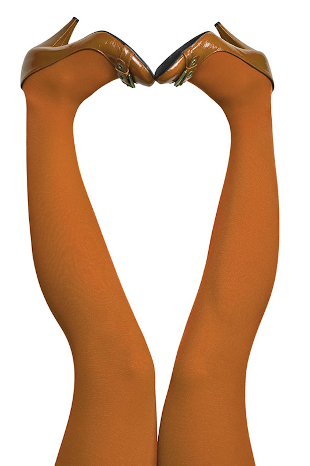 3D Tights 60 denier M-3XL Pumkin - dark orange