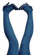 3D Tights 60 denier M-3XL Sky Blue