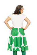 Cissi och Selma Solbritt skirt Päronboll | green and white polka dot skirt with large dots